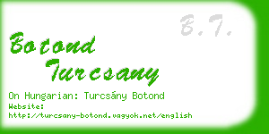 botond turcsany business card